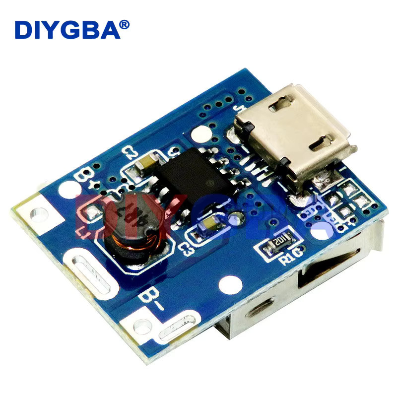 DNIGEF 5V Boost Step Up Power Modul mit LED Display und USB-Anschluss für Lithium LiPo Batterien in Blau - Bild 2