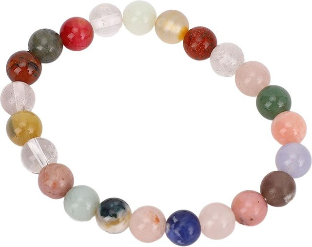 GoolRC Naturstein Armband, 8mm, Perlen, White, Unisex - Bild 1