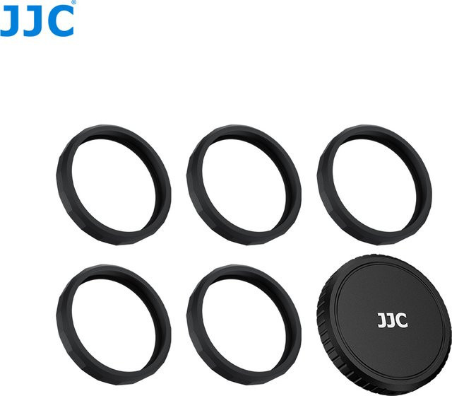 JJC Metall-Objektivdeckel mit Silikon-Schutzring für DJI OSMO Action 6 in Schwarz - Bild 1