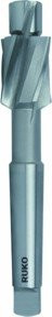 RUKO Flachsenker HSS mit Morsekegel und festem Führungszapfen, Silber, Durchmesser: 21,0 mm - Bild 1