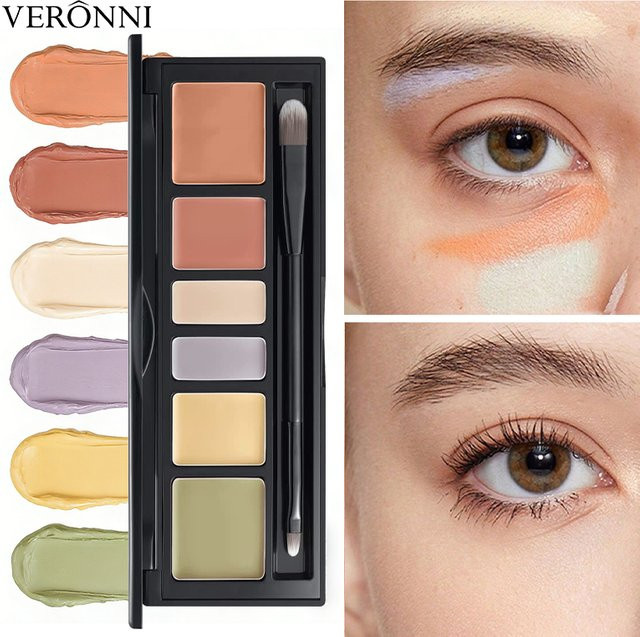 VERONNI Concealer Palette, 6 Farben, vollständige Abdeckung - Bild 1