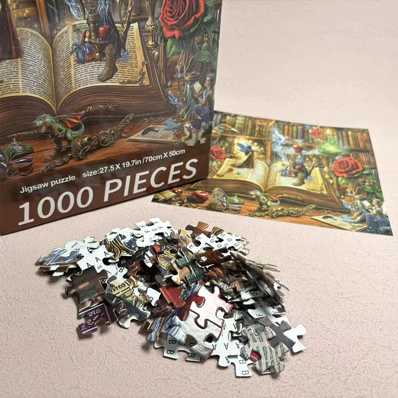 MaxRenard Fantasy Magisches Bücher-Puzzle, 1.000 Teile - Bild 5