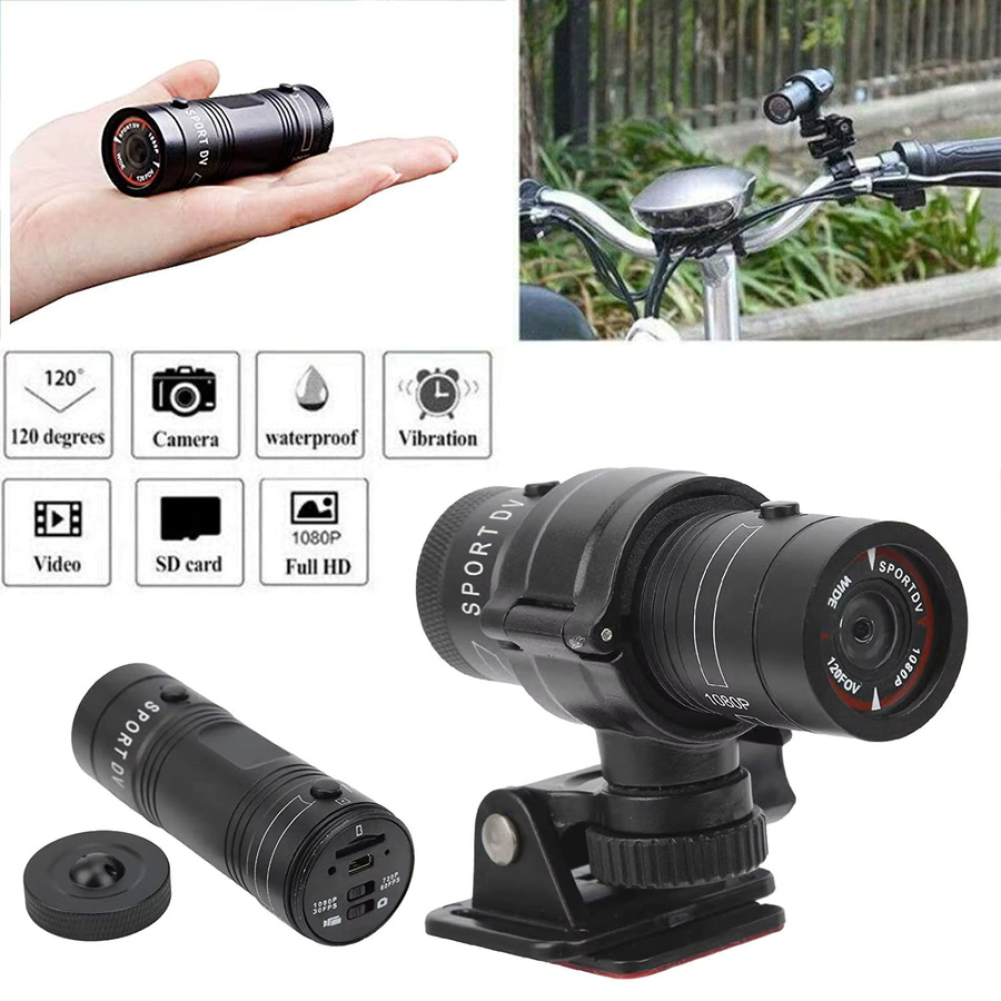 KIDKD Action Kamera Full HD 1080P in Schwarz für Fahrrad, Motorrad und Helm - Bild 4