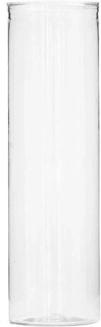 Xinfudi Zylindrische Blumenvase aus Kunststoff, Transparent, für Hydrokultur und Partys, Höhe: 18,0 cm, Durchmesser: 5,5 cm - Bild 1