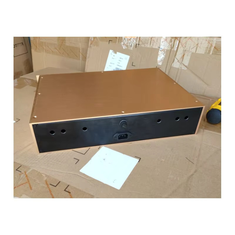 GZbotolave FM-Serie FM300A Vollaluminium-Verstärkergehäuse für DIY-Montage in Gold, B: 350 mm, H: 90 mm - Bild 3