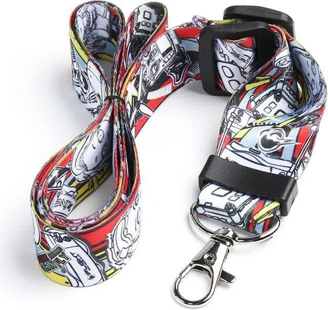 HawkSpeed FPV-Drohnen-Fernbedienungs-Umhängegurt, verstellbar, Multicolor, B: 2,5 cm, L: 50 cm - Bild 1