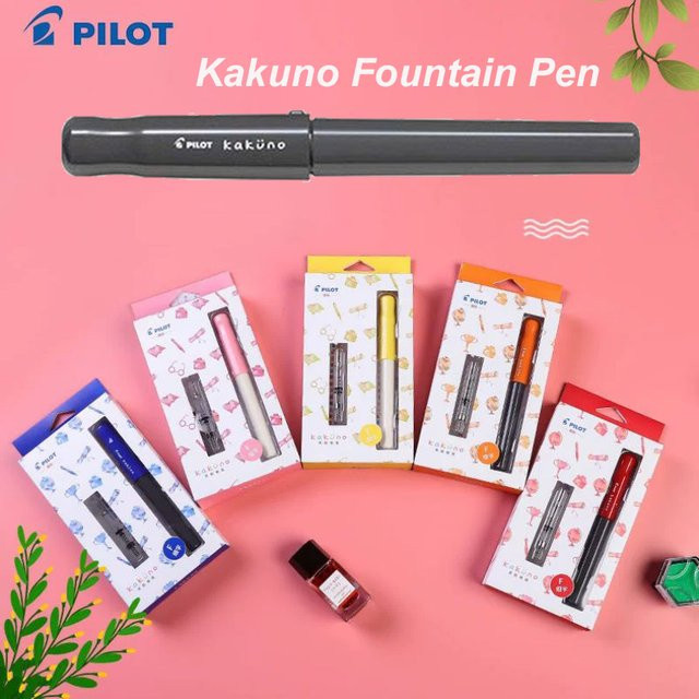 Pilot Kakuno Füllfederhalter Gelb mit Anti-Roll-Mechanismus für Anfänger und Kalligrafie - Bild 1