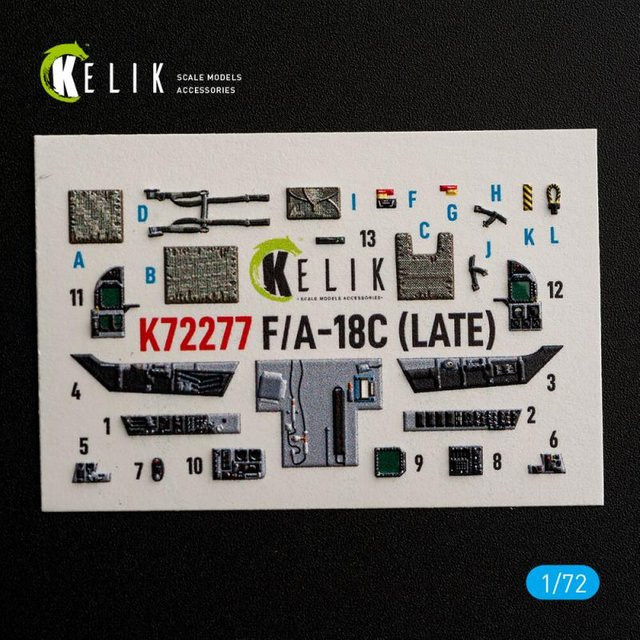 Academy F/A-18C (LATE) - Interior 3D Decals - Bild 1