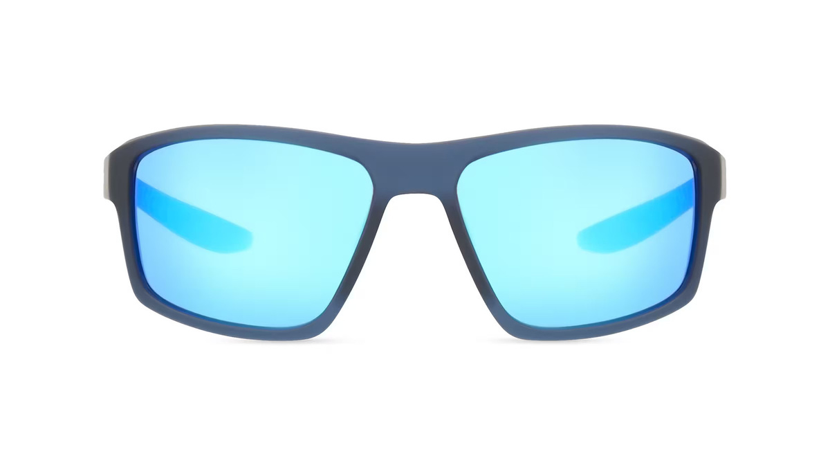 Nike NKIU4698XNN Sonnenbrille, Vollrand, Eckig, Kunststoff, Blau, Herren - Bild 1