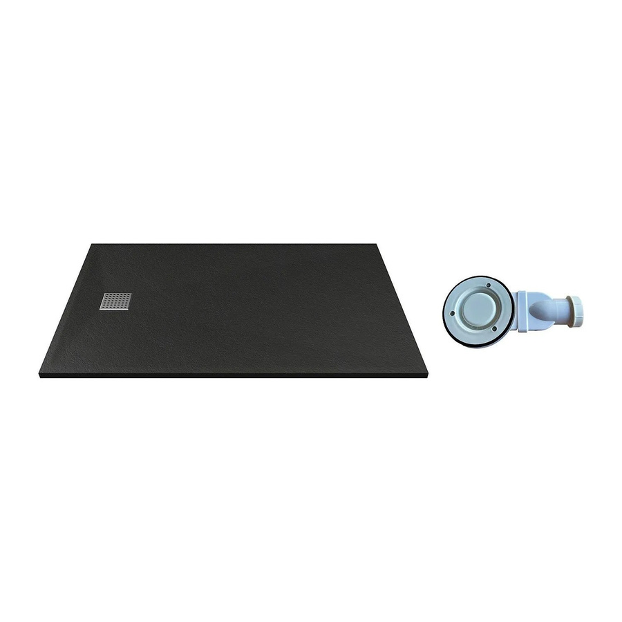 Duschwanne Mirnosa von Vente-unique, rechteckig, Schwarz, B: 120 cm, T: 90 cm - Bild 2