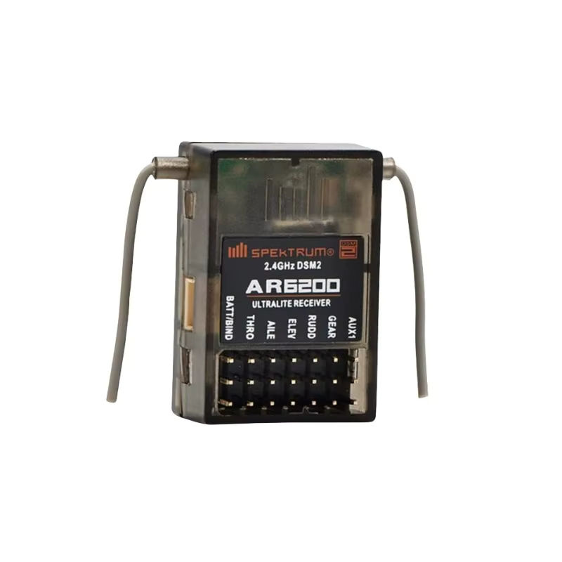 MKronRC AR6200 DSM2 6-Kanal-Empfänger mit Satelliten-Dual-Empfänger-Redundanz 10g ultraleicht - Bild 2