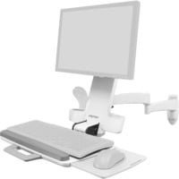 Ergotron 200 Series Combo Arm Wandhalterung für Monitor bis 61 cm und Eingabegeräte in Weiß - Bild 1