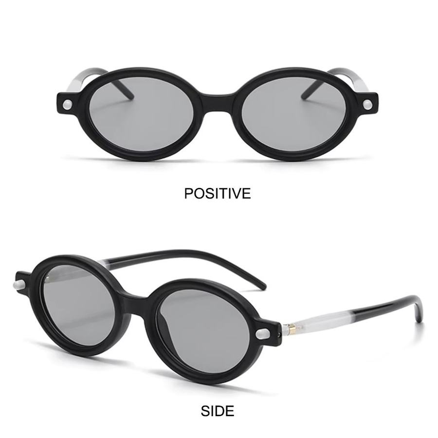 Sonnenbrille mit ovalem Rahmen, Vollrand, schwarz - Bild 2