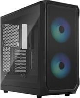 Fractal Design Focus 2 RGB ATX Tower-Gehäuse in Schwarz mit TG Clear Tint Seitenteil und USB-C - Bild 1