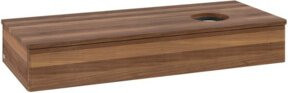 V&B Waschtischunterschrank Antao mit Beleuchtung ohne Frontstruktur, Farbe Walnut, B/T/H: 120 x 50 x 19 cm - Bild 1