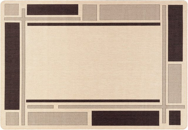 Peyer Syntex Teppich Smilla modern pflegeleichter Indoor und Outdoor Teppich anthrazit beige B/T: 160 x 230 cm - Bild 1