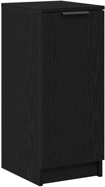 vidaXL Schuhschrank mit Regal in Schwarz und Eichen-Optik, B/T/H: 29,5 x 35 x 70 cm - Bild 1