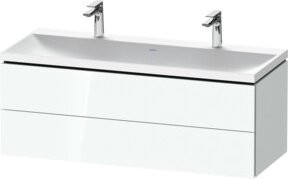 Duravit L-Cube Möbelwaschtisch Vitrium in Weiß Hochglanz, B/T/H: 120 x 48 x 48 cm - Bild 1