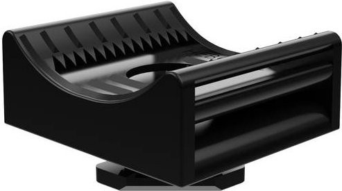 Hebotec KBS-I8M 8-35 20 Klettbandsockel in Schwarz, 10 Stück - Bild 1