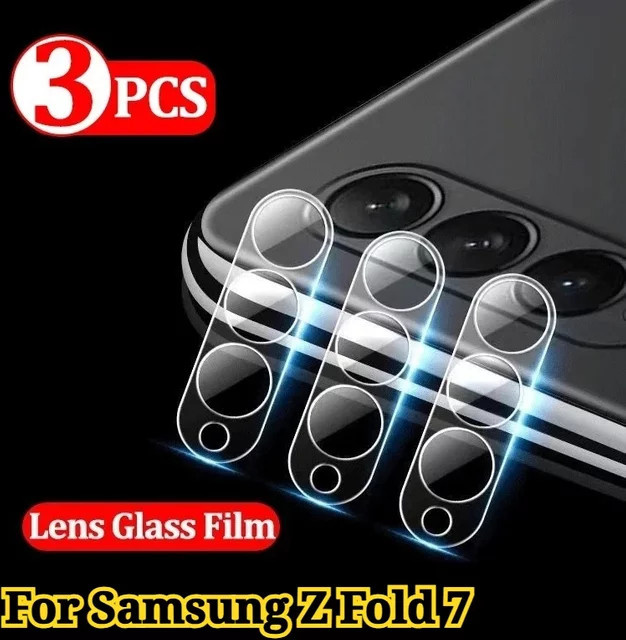 Samsung Galaxy Z Fold 7 6 5 4 Ultra HD Kamera Schutzfolie aus gehärtetem Glas, transparent, 1-3 Stück - Bild 1