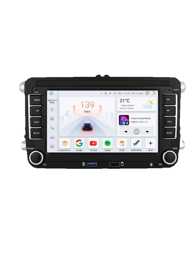 OSSURET Android Autoradio Player mit Carplay und Audio EQ für VW Polo Golf 5 6 Plus Passat Jetta Tiguan Touran Sharan Scirocco Caddy in Schwarz - Bild 5