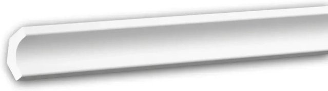 Flexible Eckleiste Profhome Stuckleiste aus Polyurethan in Weiß, Länge: 200 cm, B/H: 2,3 x 2,3 cm - Bild 1
