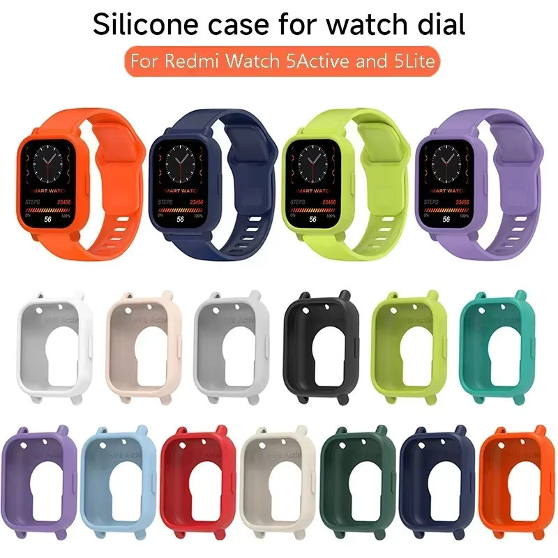 CAOWTAN Silikonhülle und Armband für Redmi Watch 5 Lite / 5 Active - Bild 2