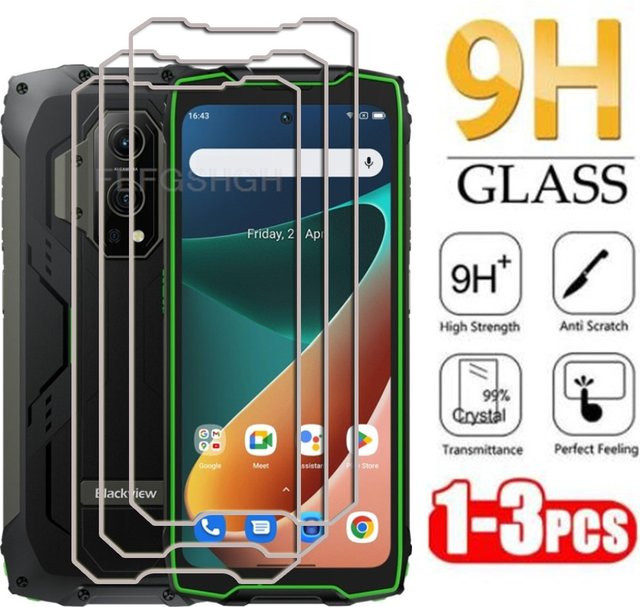 Blackview BV9300 Pro Panzerglas mit 9H Härte, 2,5 D Gehärtetes Glas Display Schutzfolie, Transparent, 6,7 Zoll - Bild 1