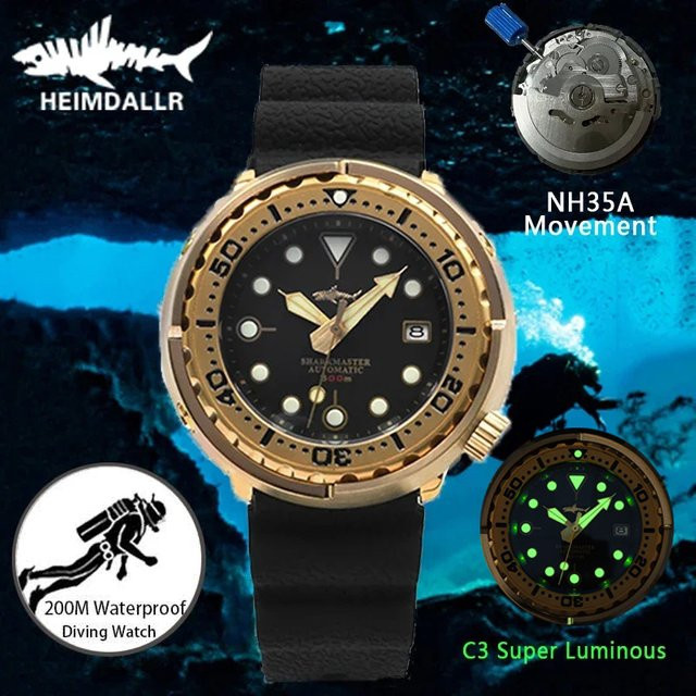 HEIMDALLR Armbanduhr, Automatik, Bronze, 47 mm, Herren, 30 ATM, Saphirglas - Bild 1