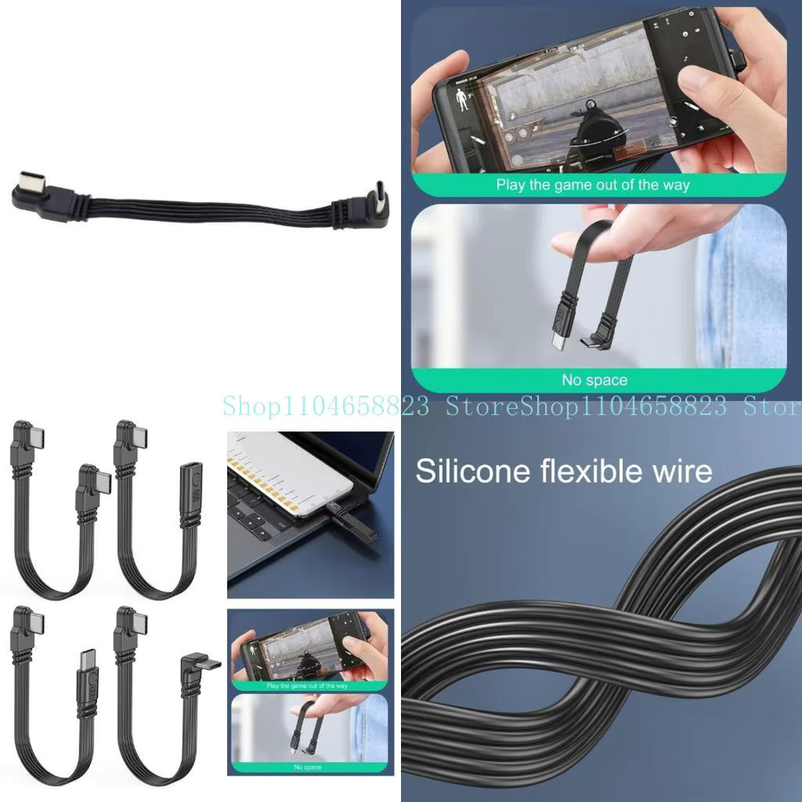 XINYUANSHUNTONG USB-C Typ-C Datenkabel in Schwarz mit 45 W Schnellladefunktion, 4K-Videoübertragung und 480 Mbit/s Datenübertragungsrate - Bild 1