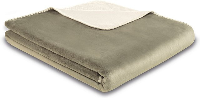 Biederlack Wohndecke Soft & Cozy in Grau aus flauschigem Fleece-Polyester - Bild 1
