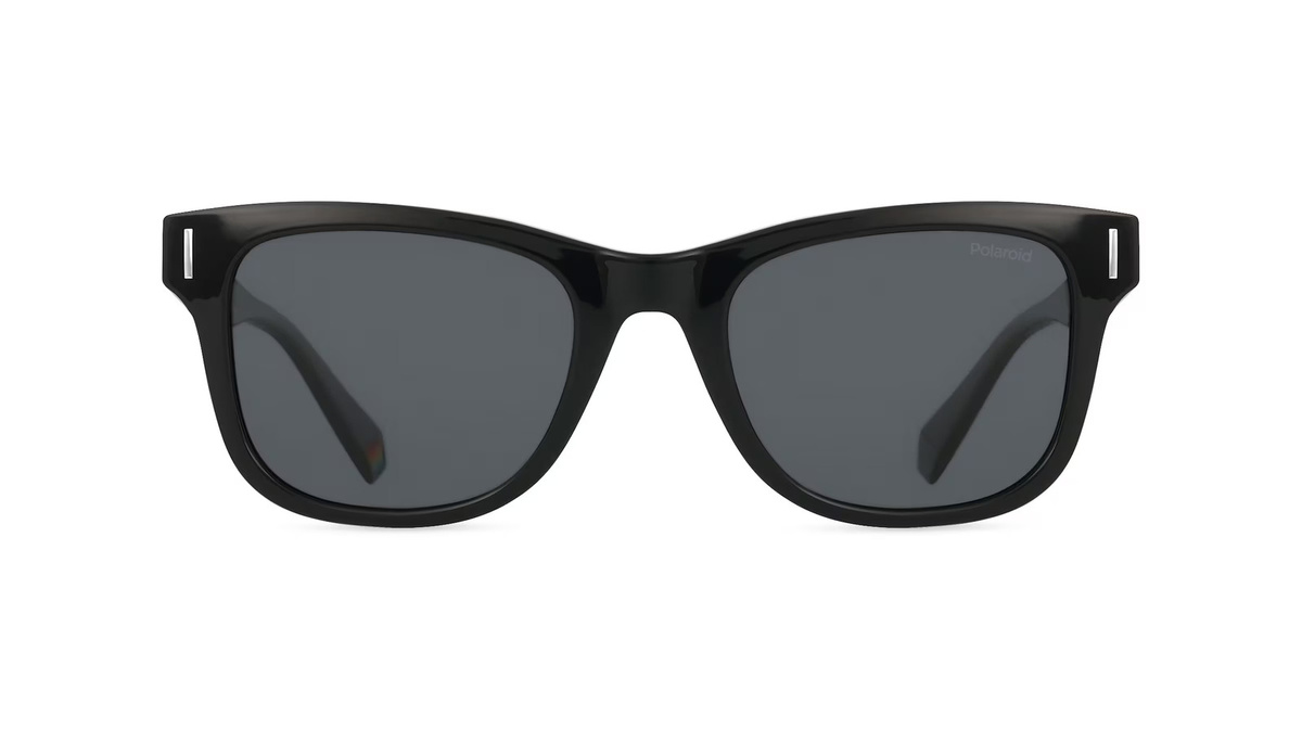 Polaroid PLD 6206/S Sonnenbrille, Unisex, Vollrand, quadratisch, Kunststoff, schwarz, grau - Bild 1