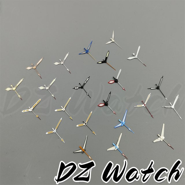 DZ Fliegeruhrzeiger, Silber, Schwarz, Gold, Roségold, Grün, Leuchtend, Unisex - Bild 1