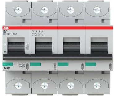 ABB S804C-D20 Leitungsschutzschalter 20A 400V grau - Bild 1