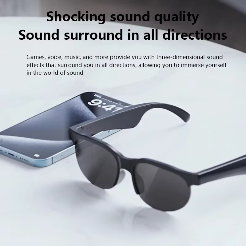 Lenovo Smart-Brille mit 1600W Kamera, 8K-Aufnahme, KI-Echtzeit-Übersetzung und Bluetooth 5.4 Kopfhörer in Schwarz oder Weiß - Bild 4