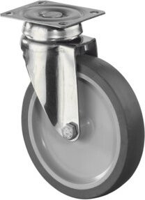 BS Apparaterolle aus Edelstahl in Silber (G100.A80.127) - Bild 1