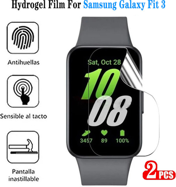 Samsung Galaxy Fit3 Displayschutzfolie aus Hydrogel, transparent, Anti-Scratch Schutzfolie - Bild 1