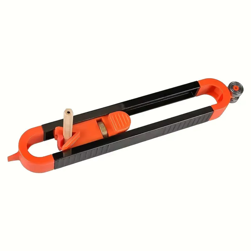 Verstellbares Präzisions-Holzbearbeitungslineal mit Schloss in Orange für unregelmäßige Kurven und Konturen - Bild 5
