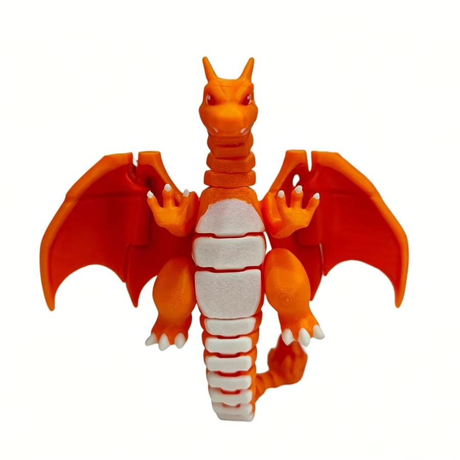 Bandai Pokémon Glurak-Modellfigur, 3D-gedruckt, mit beweglichen Gelenken - Bild 4