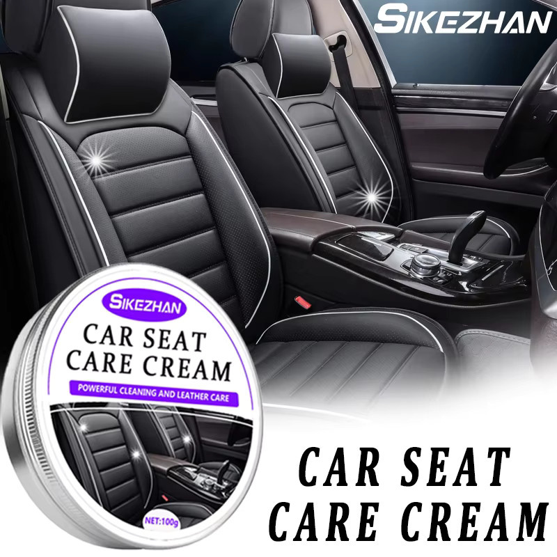 SIKEZHAN Autositzpflegecreme zur Reinigung und Lederpflege für Innenräume, Sofas und Schuhe, Silber, 100g - Bild 4
