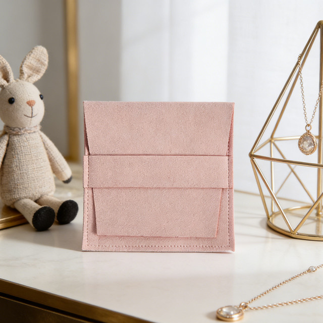 Schmuckbeutel Mikrofaser, pink, Unisex - Bild 1