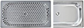 Clage Tableau Waschbecken aus Edelstahl in Silber mit Abwasseranschluss, B: 32,5 cm, T: 17,5 cm - Bild 1