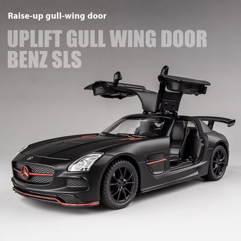 Maisto Benz SLS AMG Modellauto, 1:32, Metall, Gelb, Schwarz - Bild 3
