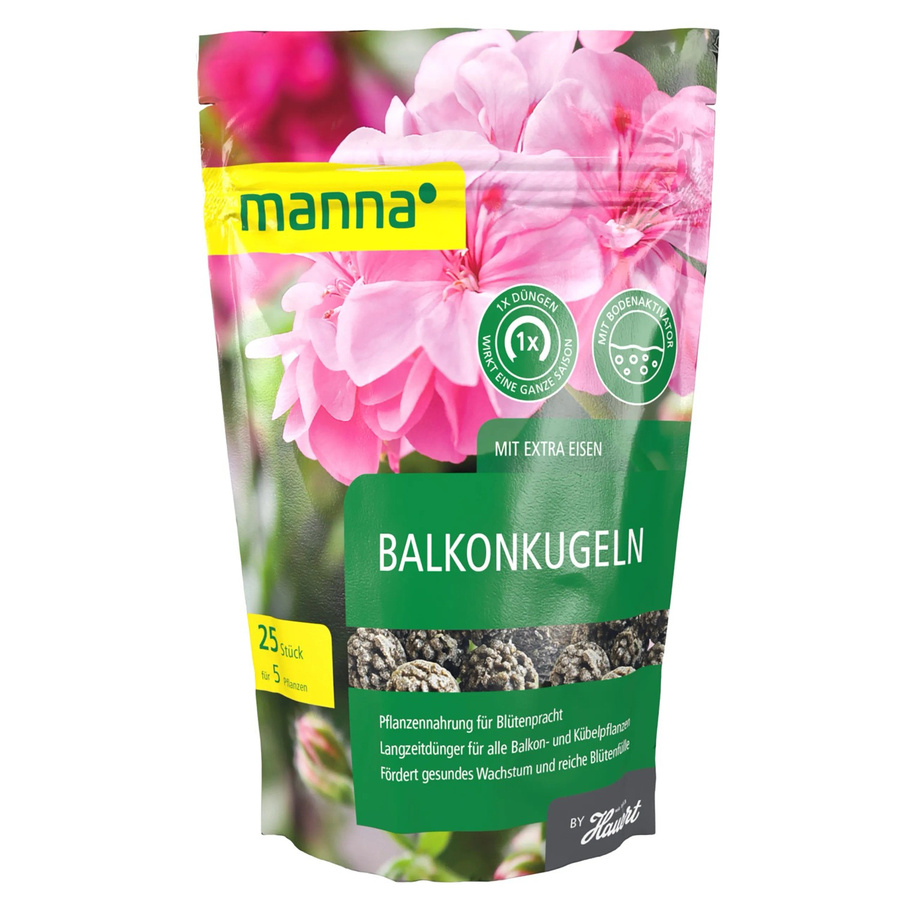 Manna Langzeit-Dünger Kugeln für Balkon und Terrasse, 25 Stück - Bild 2