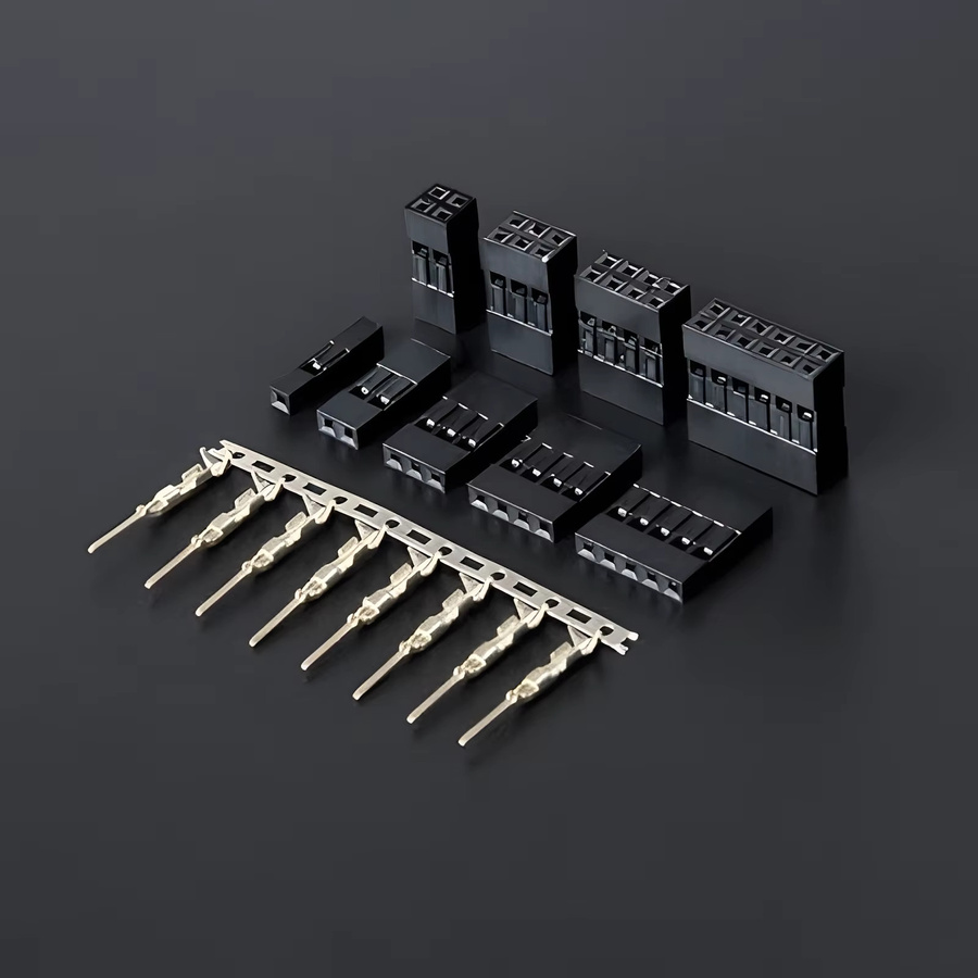 620 Stück Dupont-Stecker Kit mit 2,54 mm Pitch, Kabel Jumper Wire Header Gehäuse, Stecker und Buchsen zum Crimpen, Schwarz - Bild 3