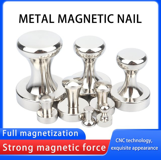 Leistungsstarke Metall-Magnetspangen in Silber für Whiteboard, Kühlschrank und Büro - Bild 1