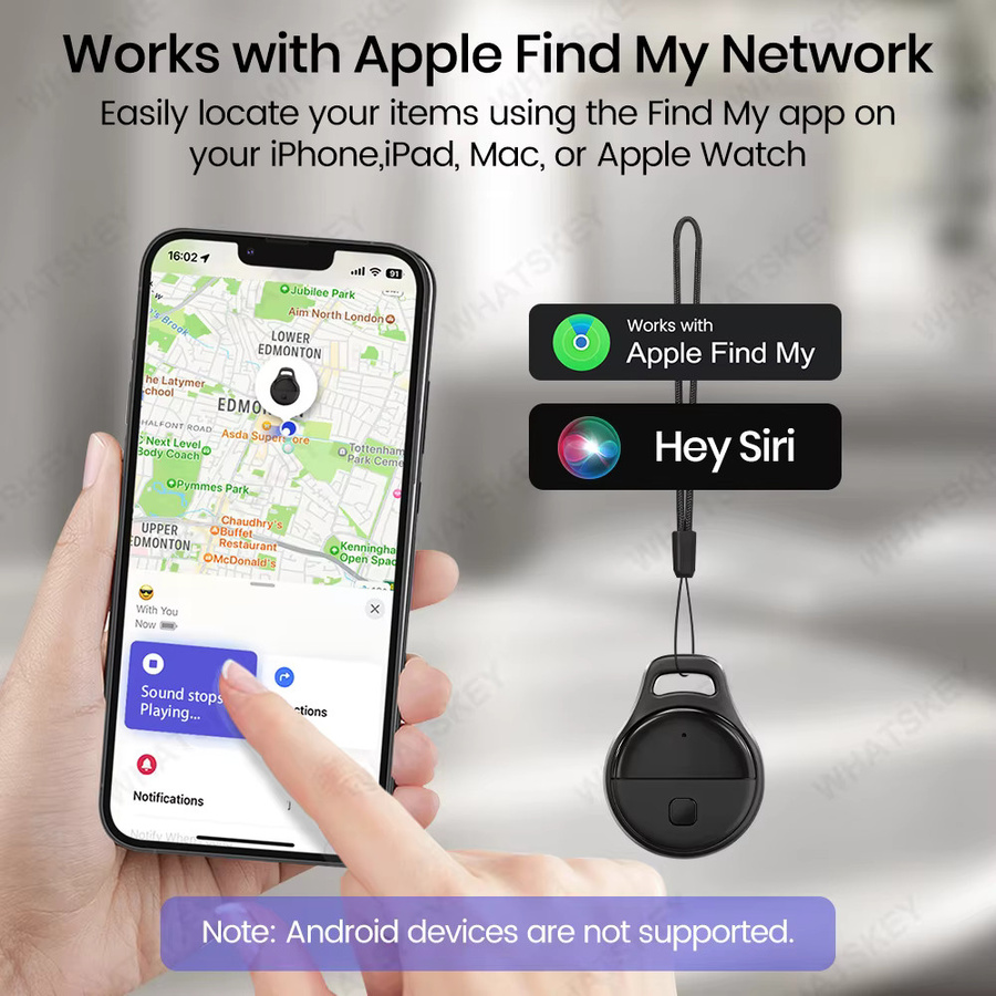Peocke Mini Anti-Lost Tracker GPS Locator mit iOS Find My App Unterstützung in Weiß - Bild 2