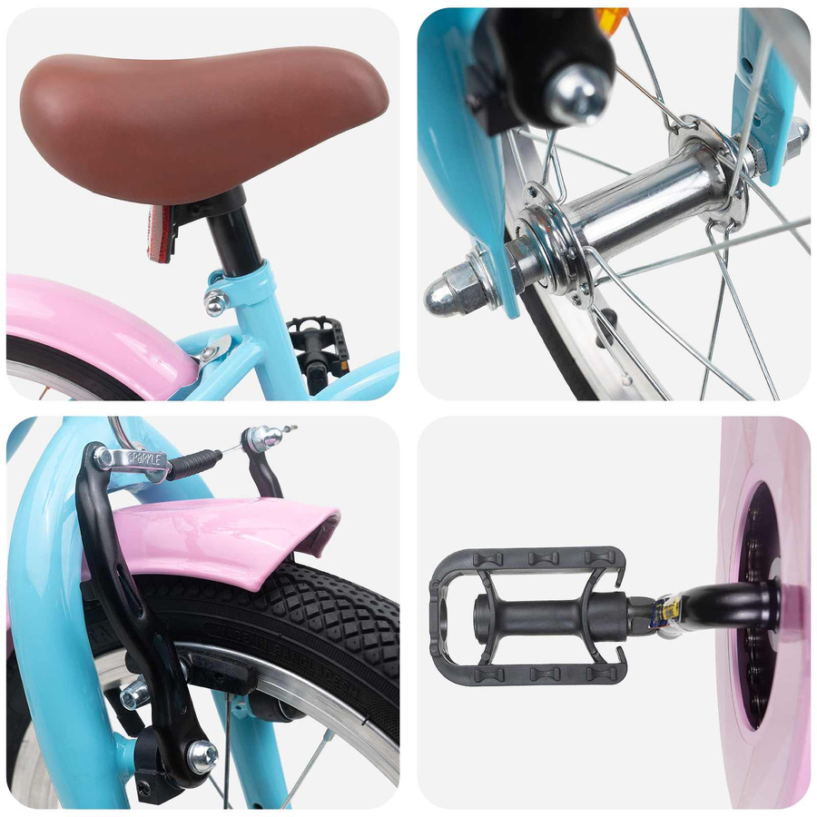 VD Home Furnishing Kinderfahrrad 16 Zoll Himmelblau - Bild 2