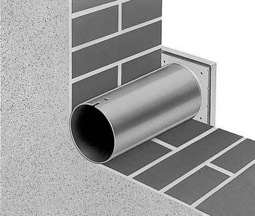 Helios Wandeinbausatz WES für Ventilatoren in Silber - Bild 1