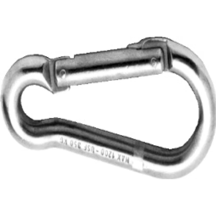 Seilflechter Karabinerhaken aus Edelstahl in Silber, B/T/H: 8 x 80 mm - Bild 2